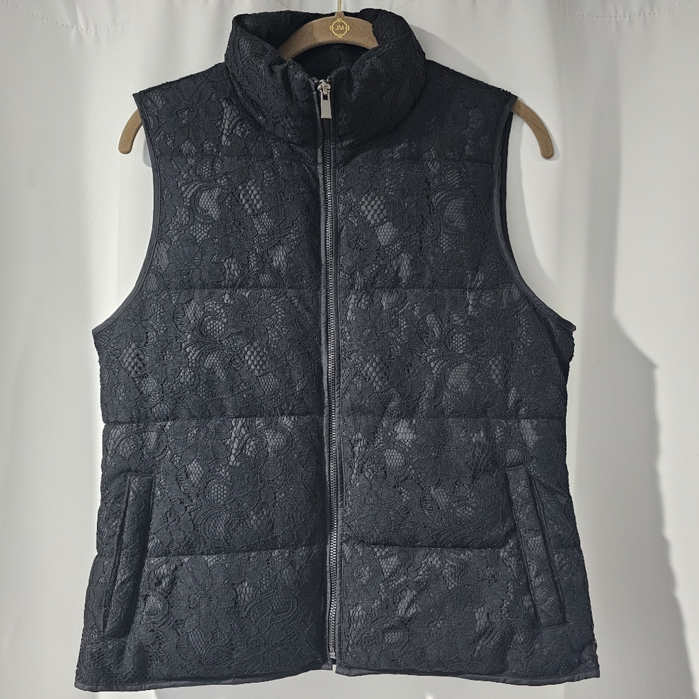 Banana Republic Lace Pattern Puffer Vest